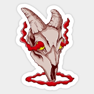 The goat skull Sticker